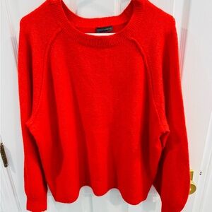 Vince Camuto Vibrant Red Crew Neck Sweater